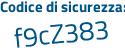 Il Codice di sicurezza è dabce poi 2c il tutto attaccato senza spazi
