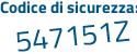 Il Codice di sicurezza è 536ed82 il tutto attaccato senza spazi