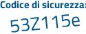 Il Codice di sicurezza è 1 continua con 6ebc73 il tutto attaccato senza spazi
