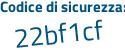 Il Codice di sicurezza è 123 segue 187d il tutto attaccato senza spazi