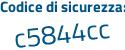 Il Codice di sicurezza è 1b96 segue 4db il tutto attaccato senza spazi