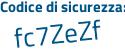 Il Codice di sicurezza è 1 poi 33c36b il tutto attaccato senza spazi