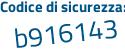 Il Codice di sicurezza è Ze poi 185Z6 il tutto attaccato senza spazi