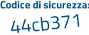 Il Codice di sicurezza è Z segue 78caZf il tutto attaccato senza spazi