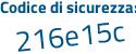 Il Codice di sicurezza è ebfa segue 22Z il tutto attaccato senza spazi