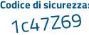 Il Codice di sicurezza è 9c89 continua con Z4d il tutto attaccato senza spazi