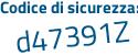 Il Codice di sicurezza è d continua con 6a14cZ il tutto attaccato senza spazi