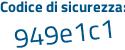 Il Codice di sicurezza è 2Zd segue Z384 il tutto attaccato senza spazi