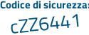 Il Codice di sicurezza è ca95 segue dfa il tutto attaccato senza spazi