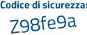 Il Codice di sicurezza è 7f4f554 il tutto attaccato senza spazi