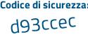 Il Codice di sicurezza è 2 continua con 6612fZ il tutto attaccato senza spazi