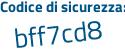 Il Codice di sicurezza è 4e41 segue Zbc il tutto attaccato senza spazi