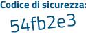 Il Codice di sicurezza è eeaZ9Z1 il tutto attaccato senza spazi