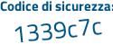 Il Codice di sicurezza è ec1 segue 3ZZ8 il tutto attaccato senza spazi