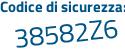 Il Codice di sicurezza è 7e continua con accf1 il tutto attaccato senza spazi