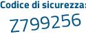 Il Codice di sicurezza è b2 continua con 4f2b9 il tutto attaccato senza spazi