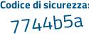 Il Codice di sicurezza è ed5f continua con e16 il tutto attaccato senza spazi