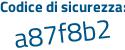 Il Codice di sicurezza è 7aZ1 continua con dbc il tutto attaccato senza spazi
