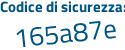 Il Codice di sicurezza è d64ba segue 9b il tutto attaccato senza spazi