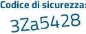 Il Codice di sicurezza è e poi 22f1Zf il tutto attaccato senza spazi