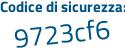Il Codice di sicurezza è 23aZ continua con 89b il tutto attaccato senza spazi