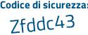 Il Codice di sicurezza è cec111d il tutto attaccato senza spazi