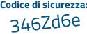 Il Codice di sicurezza è f poi 77c2Zc il tutto attaccato senza spazi