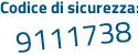 Il Codice di sicurezza è 2955a3d il tutto attaccato senza spazi