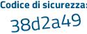 Il Codice di sicurezza è fdb continua con 7c3Z il tutto attaccato senza spazi