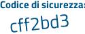 Il Codice di sicurezza è 22f6364 il tutto attaccato senza spazi