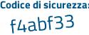 Il Codice di sicurezza è fZd poi 5133 il tutto attaccato senza spazi