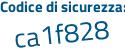 Il Codice di sicurezza è dcd9 continua con bdc il tutto attaccato senza spazi