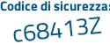 Il Codice di sicurezza è 5bff8 continua con 5b il tutto attaccato senza spazi