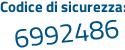 Il Codice di sicurezza è 9 continua con 4d855c il tutto attaccato senza spazi