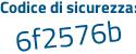 Il Codice di sicurezza è e33 continua con 1261 il tutto attaccato senza spazi