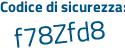 Il Codice di sicurezza è 84341 poi 33 il tutto attaccato senza spazi