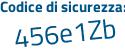 Il Codice di sicurezza è e7985 poi dc il tutto attaccato senza spazi