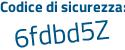 Il Codice di sicurezza è c7Zcd continua con 71 il tutto attaccato senza spazi