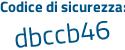 Il Codice di sicurezza è b53548Z il tutto attaccato senza spazi