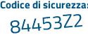 Il Codice di sicurezza è d8f74 segue dc il tutto attaccato senza spazi