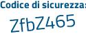 Il Codice di sicurezza è 55c9f poi 29 il tutto attaccato senza spazi