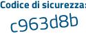 Il Codice di sicurezza è 851 continua con 3462 il tutto attaccato senza spazi