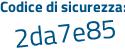 Il Codice di sicurezza è be segue 1Z3d7 il tutto attaccato senza spazi