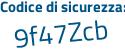 Il Codice di sicurezza è d4 segue 574a5 il tutto attaccato senza spazi