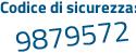 Il Codice di sicurezza è d9aeb continua con 6b il tutto attaccato senza spazi