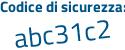 Il Codice di sicurezza è f continua con 1fcfZd il tutto attaccato senza spazi