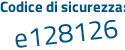 Il Codice di sicurezza è 41462 segue f4 il tutto attaccato senza spazi