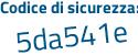 Il Codice di sicurezza è 864a poi 4c7 il tutto attaccato senza spazi