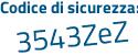 Il Codice di sicurezza è d8 poi 42b17 il tutto attaccato senza spazi