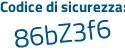 Il Codice di sicurezza è e9235 segue 98 il tutto attaccato senza spazi